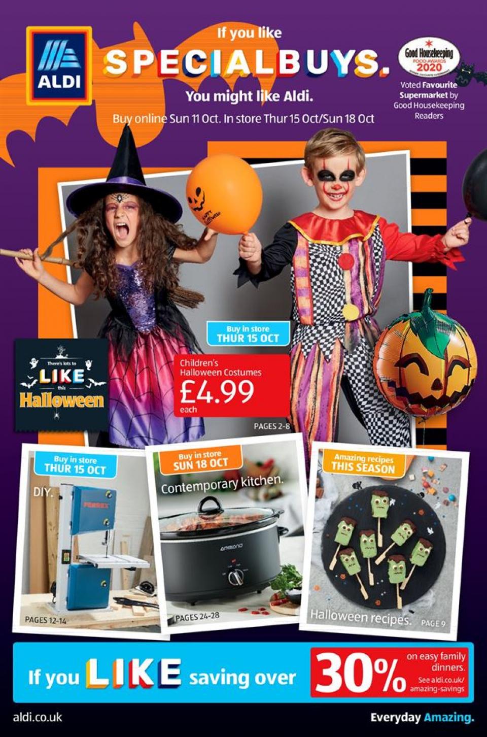 Aldi Offers 15 October Halloween Aldi Special Buys Offers This Week