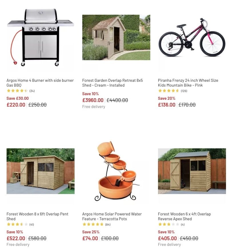 Argos Garden and Outdoor Sale 2023 New Argos Catalogue