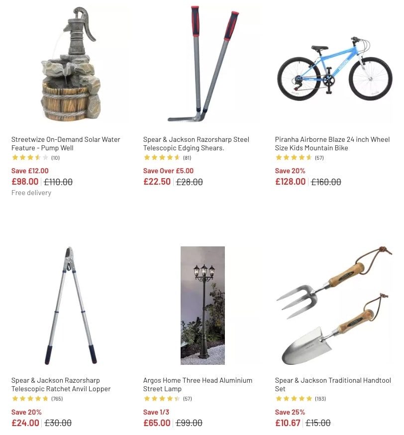 Argos Garden and Outdoor Sale 2023 New Argos Catalogue