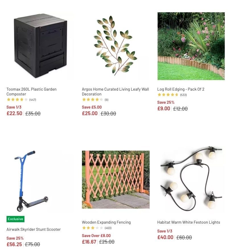 Argos Garden and Outdoor Sale 2023 New Argos Catalogue