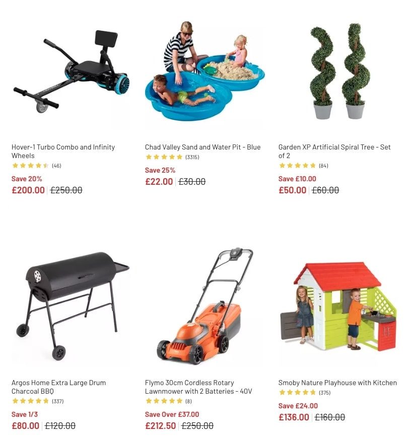 Argos Garden and Outdoor Sale 2023 New Argos Catalogue