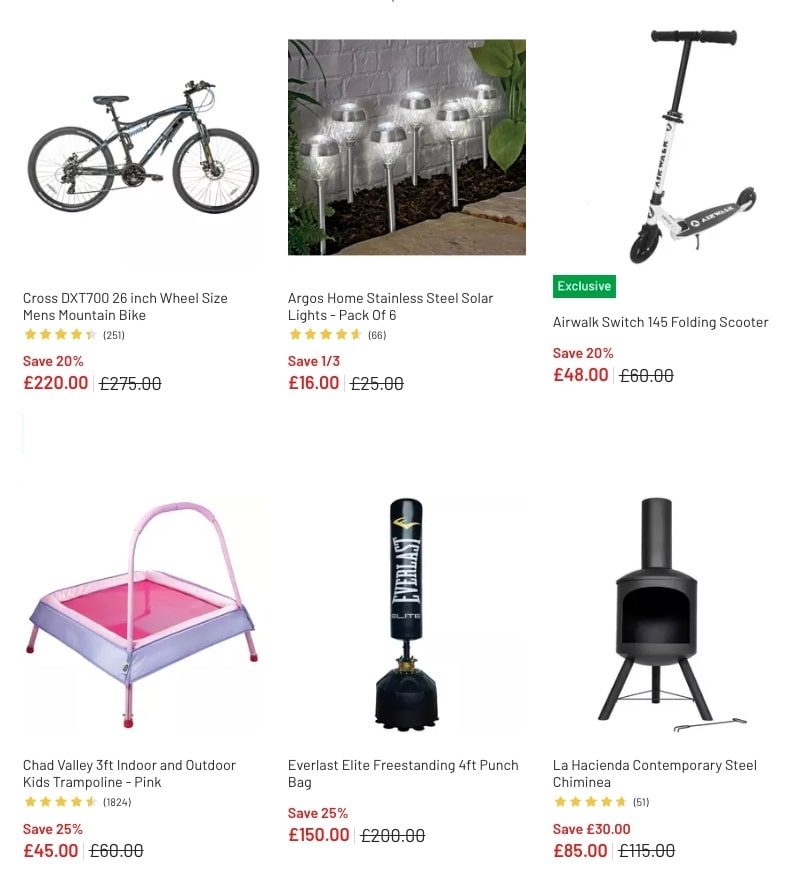 Argos Garden and Outdoor Sale 2023 New Argos Catalogue