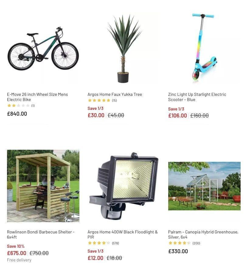 Argos Garden and Outdoor Sale 2023 New Argos Catalogue