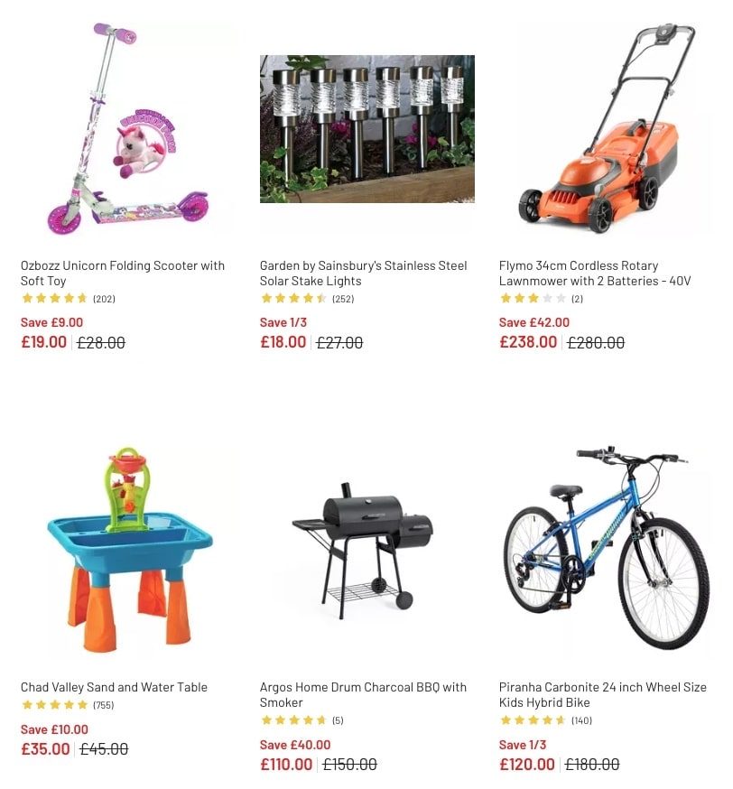 Argos Garden and Outdoor Sale 2023 New Argos Catalogue