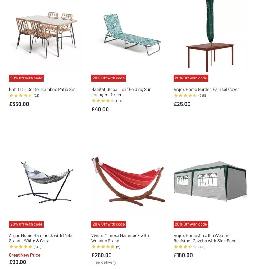 Argos Catalogue Garden Furniture March Sale 2023 New Catalog