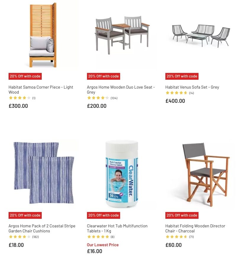 Argos Catalogue Garden Furniture March Sale 2023 New Catalog
