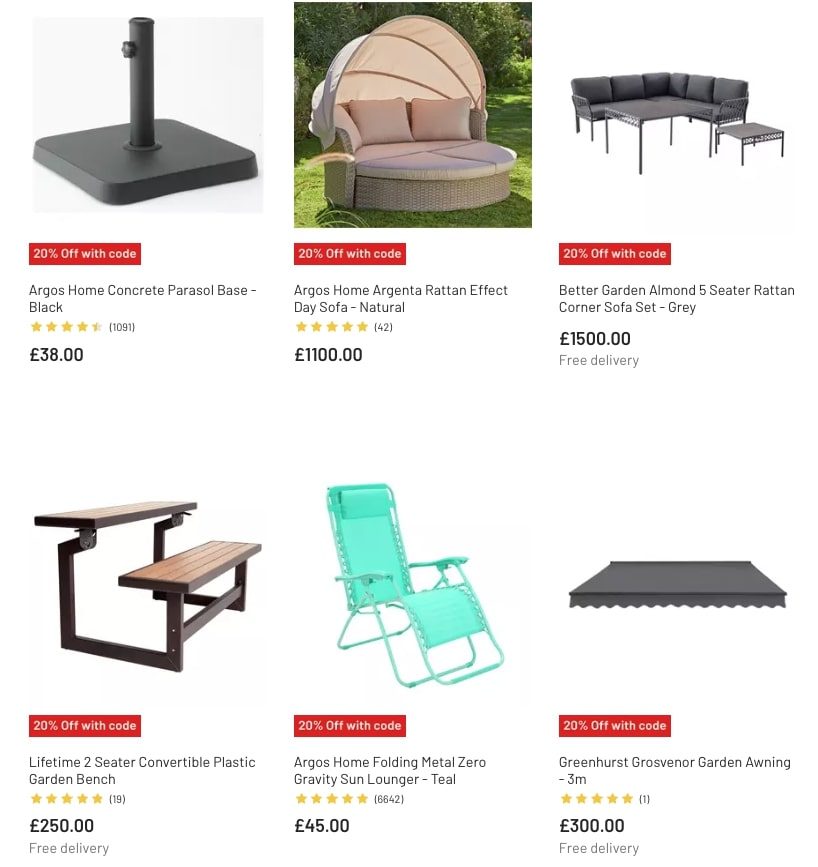 Argos Catalogue Garden Furniture March Sale 2023 New Catalog