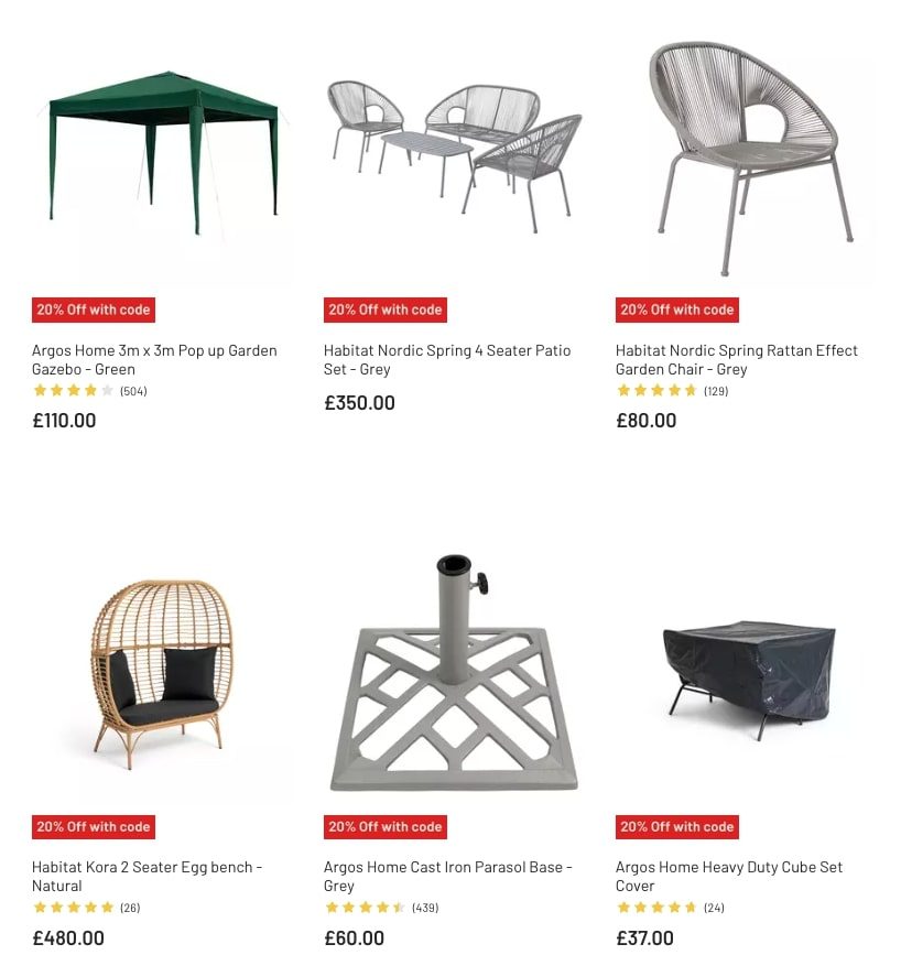 Argos Catalogue Garden Furniture March Sale 2023 New Catalog