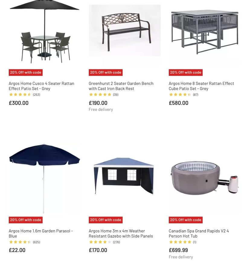 Argos Catalogue Garden Furniture March Sale 2023 New Catalog
