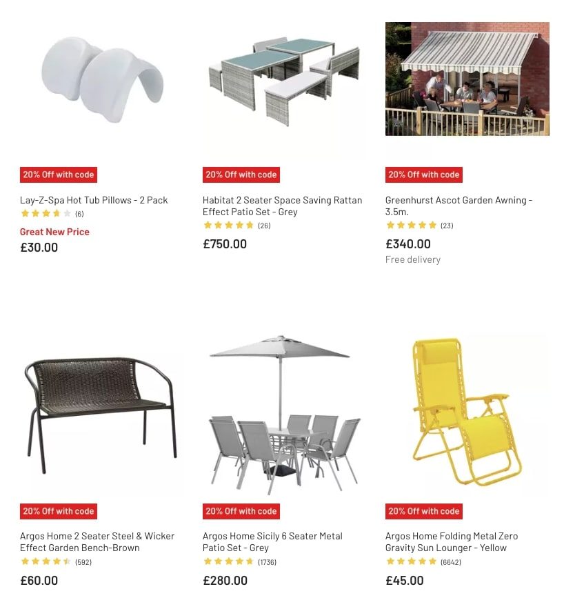 Argos Catalogue Garden Furniture March Sale 2023 New Catalog