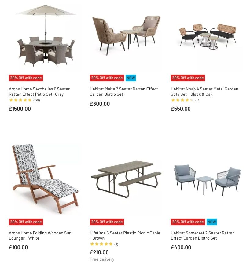 Argos Catalogue Garden Furniture March Sale 2023 New Catalog