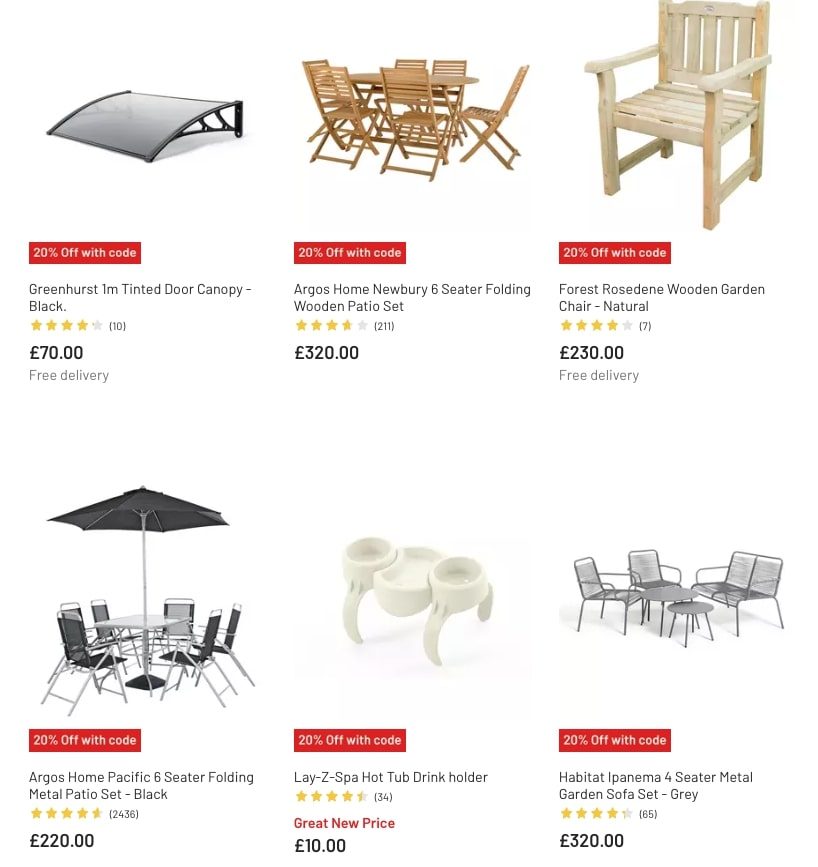 Argos Catalogue Garden Furniture March Sale 2023 New Catalog