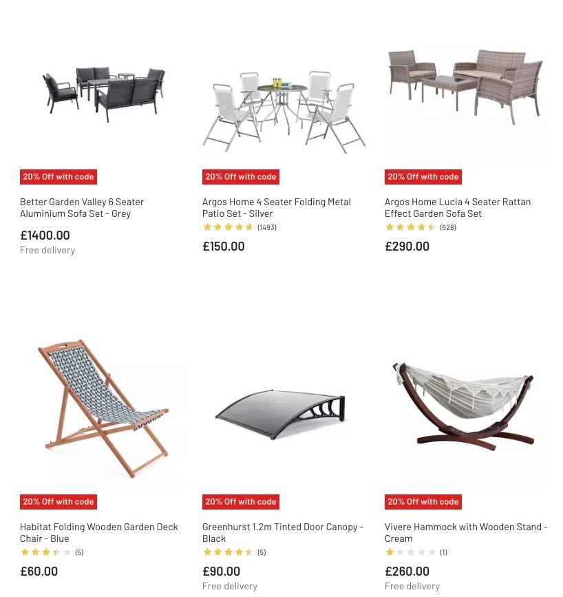 Argos Catalogue Garden Furniture March Sale 2023 New Catalog