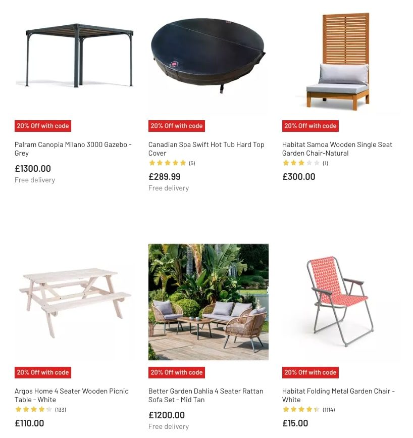 Argos Catalogue Garden Furniture March Sale 2023 New Catalog