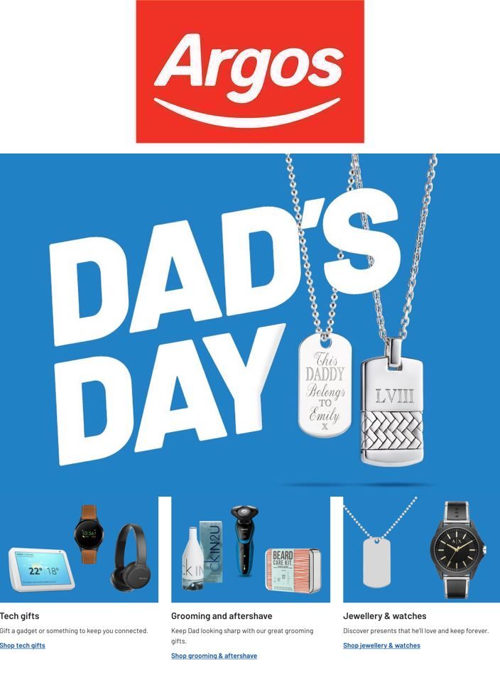 Argos Catalogue Online Father’s Day 2021 Sale