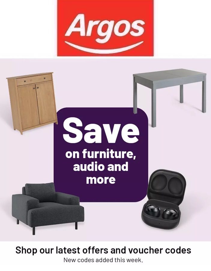 Argos Catalogue Online Furniture and Audio Sale March 2022