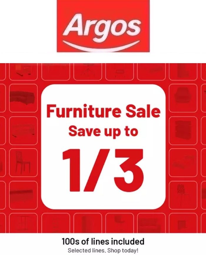 Argos Catalogue Online Furniture Sale 12 – 30 Oct 2022