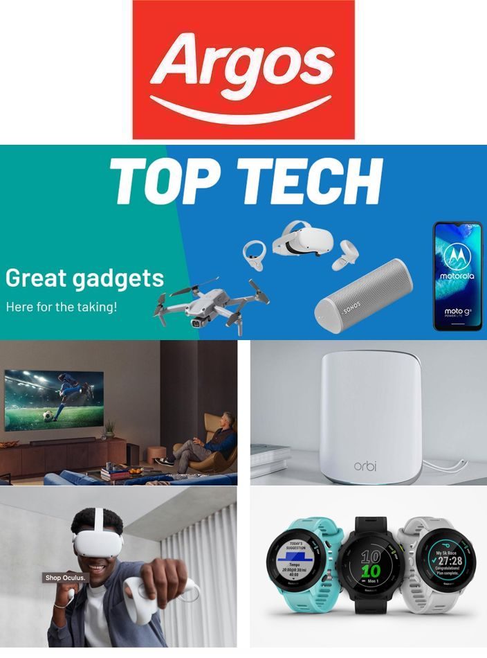 Argos Catalogue Online Top Tech 22 Jun – 21 Jul 2021
