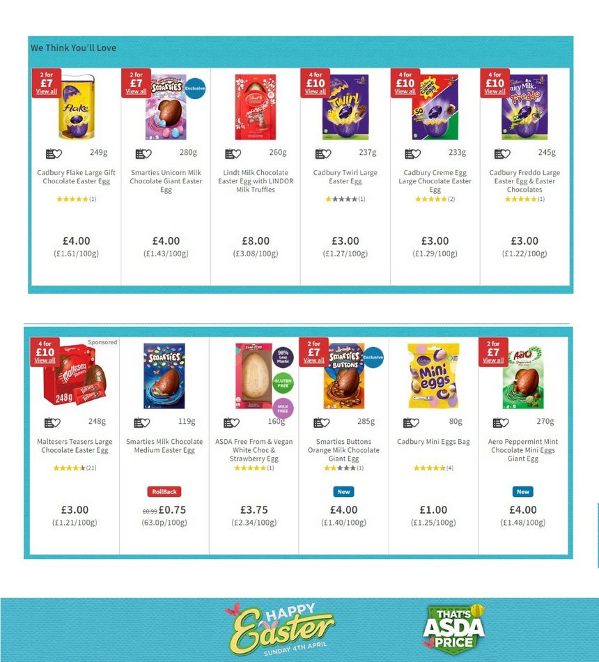 ASDA Offers Easter 2021 ASDA Easter Sale 2021 ASDA Groceries UK