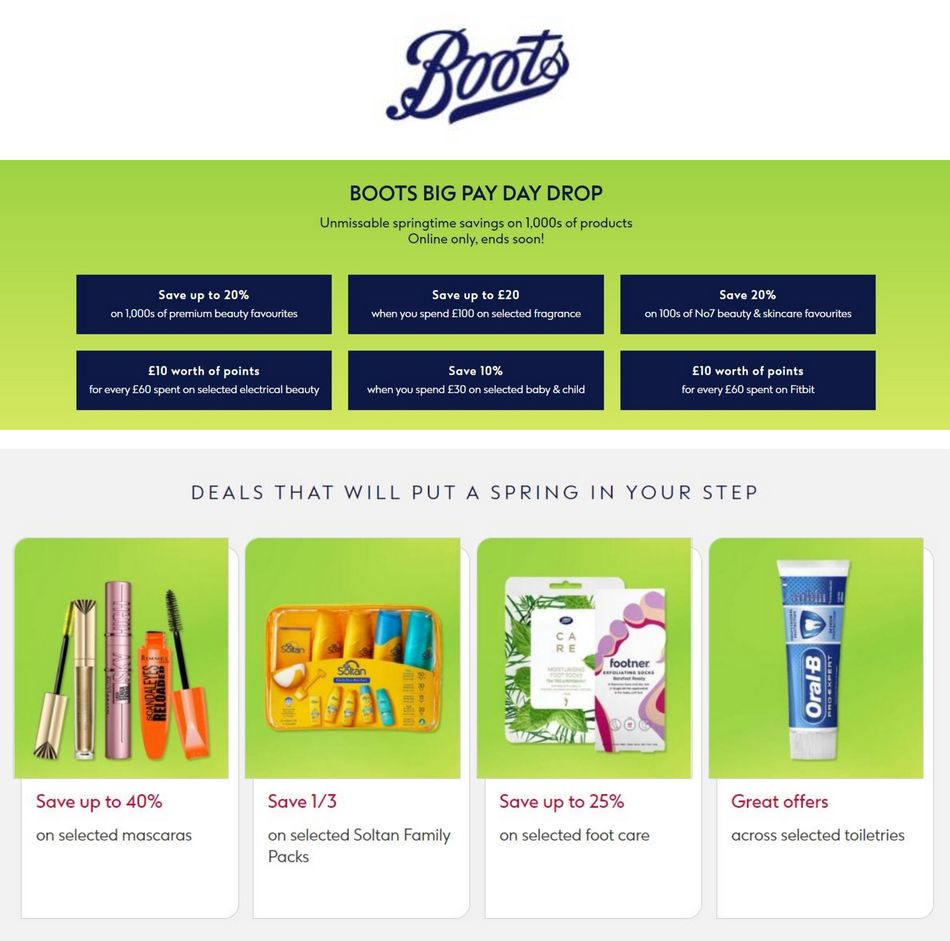 Boots Offers 5 – 11 April 2021