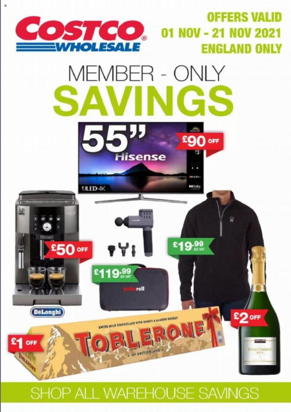 Costco Offers Member-Only Savings 1 – 21 November 2021