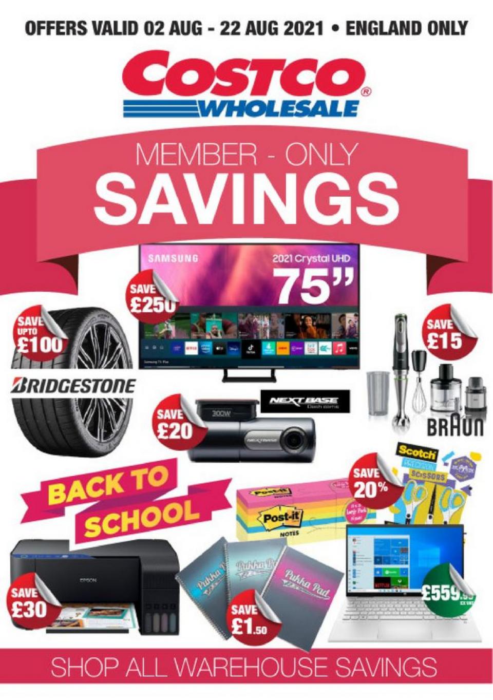 Costco Offers Member-Only Savings 2 – 22 August 2021