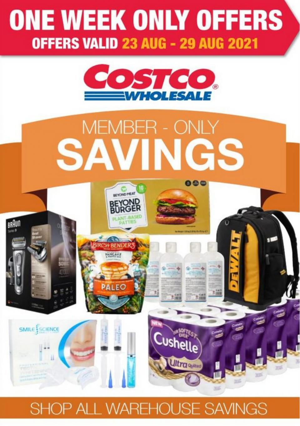 Costco Offers Member-Only Savings 23 – 29 August 2021