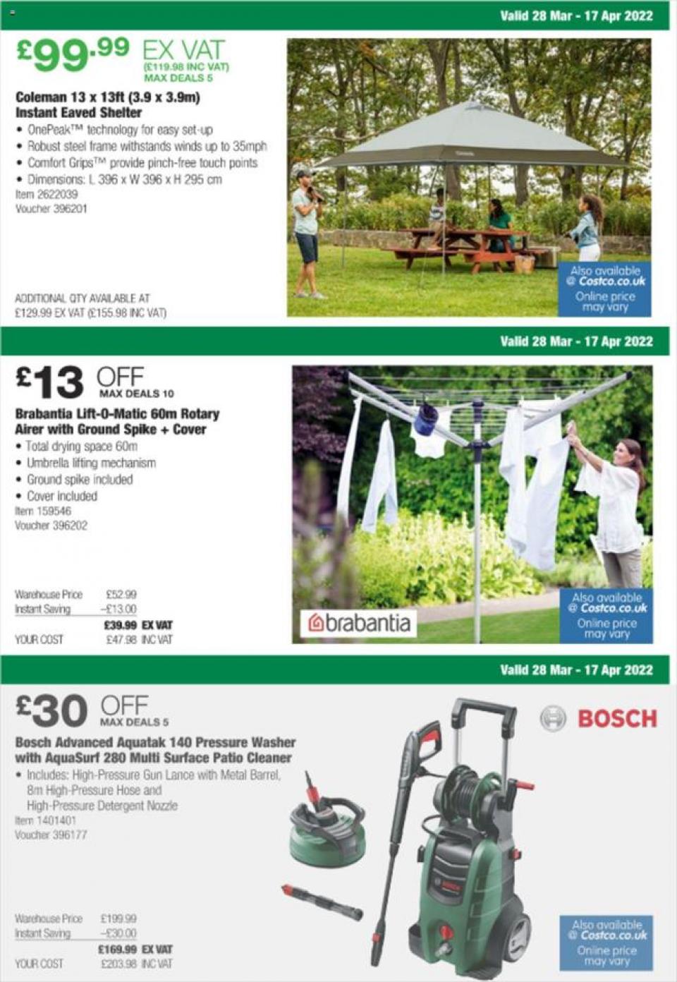 Costco Offers 28 March 2022 Costco Catalogue Costco Savings UK
