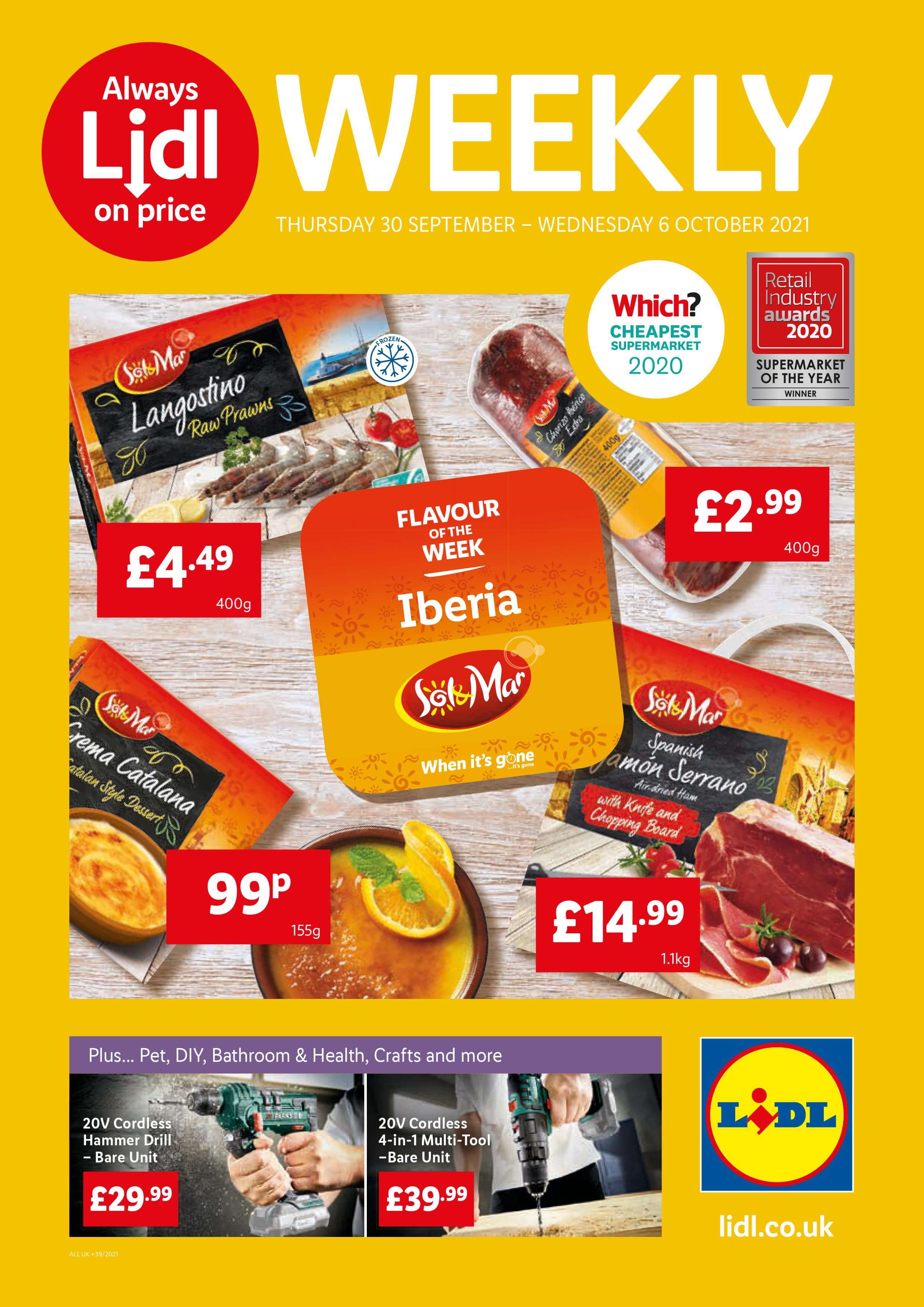Lidl Offers 30 Sep – 6 Oct 2021