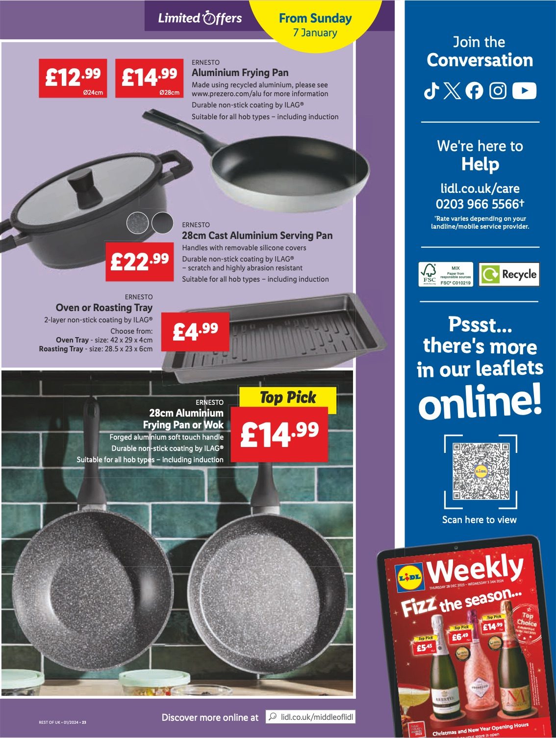 Lidl Offers 4 - 10 January 2024 | Lidl Specials | Lidl Leaflet | UK