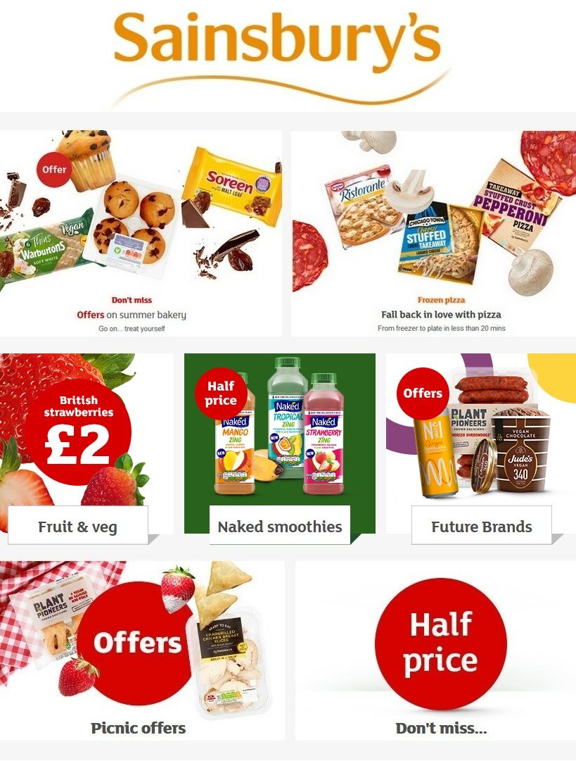 Sainsburys Offers 2 August 2020