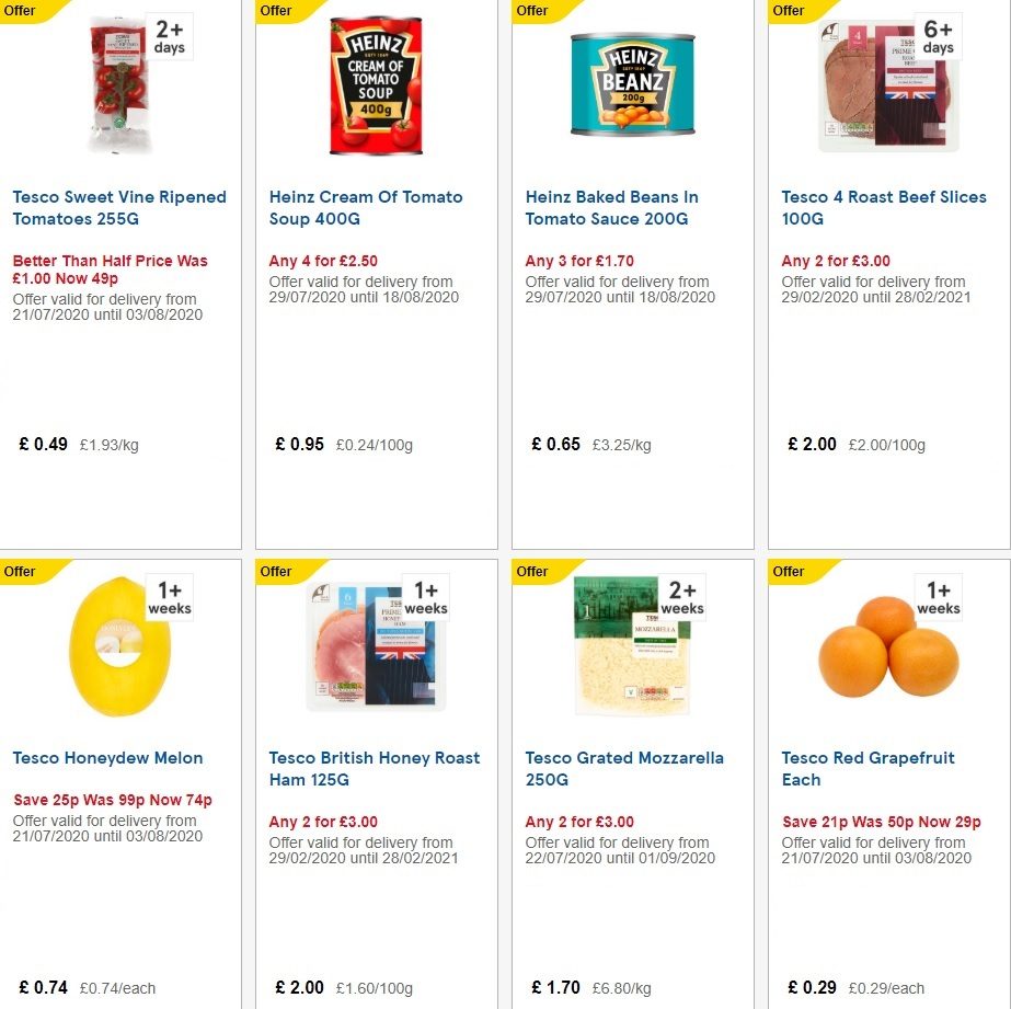 Tesco Offers Tesco Online Groceries Tesco Delivery Tesco Groceries